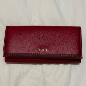BOSI Red Women's Clutch Wallet